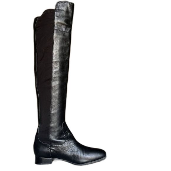 Louise et Cie Andora Black Leather Over the Knee Riding Boot Stretch Panel 5 M - Picture 16 of 16